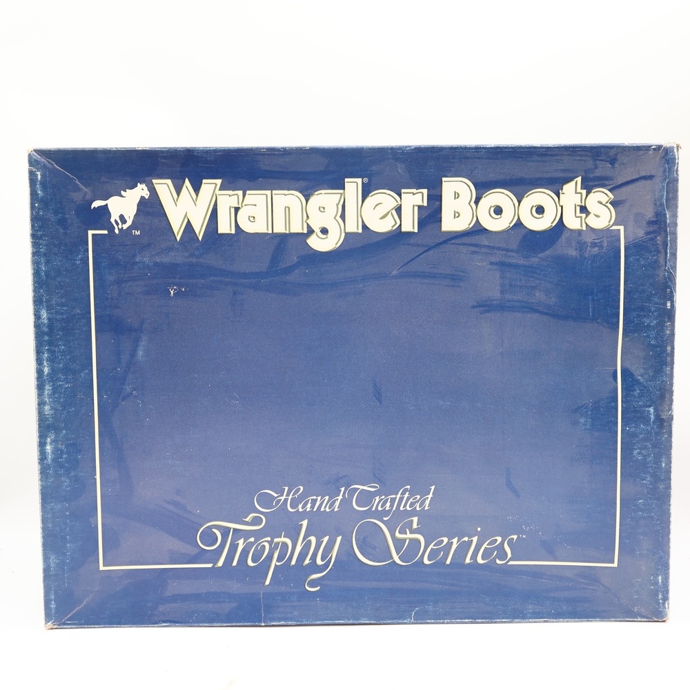 Wrangler Vintage Western Boots Mens 8.5D Brown Glazed Shoulder Leather NWT - Picture 9 of 16